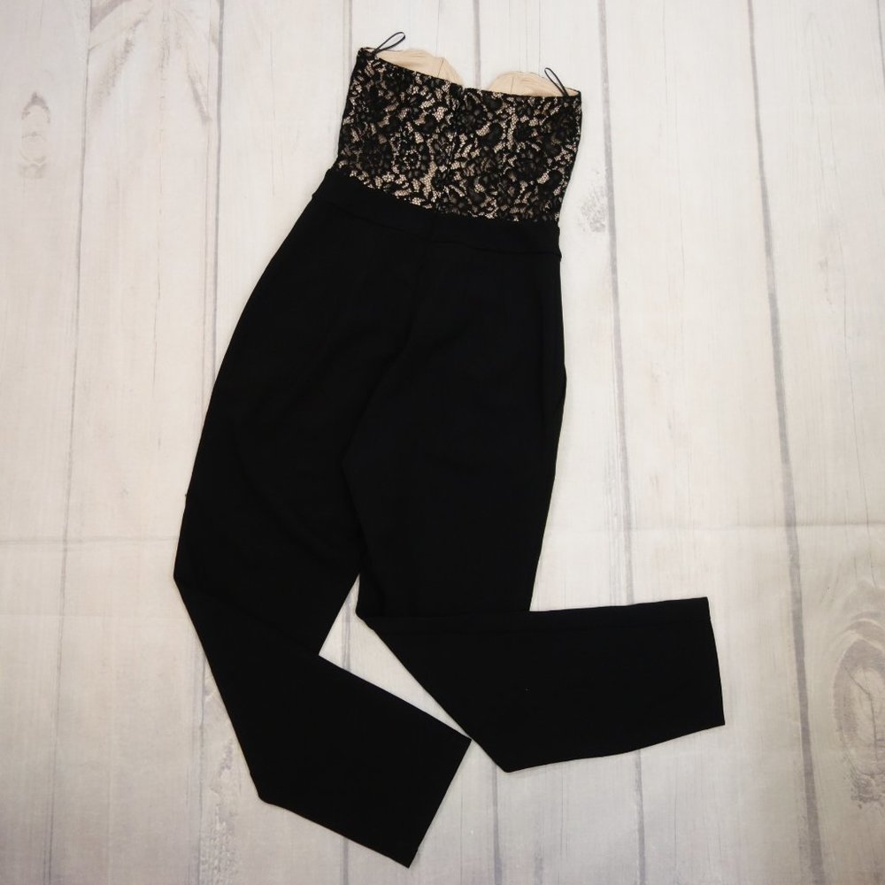 Express Lace Bodice Strapless Sweetheart Jumpsuit - Picture 5 of 6